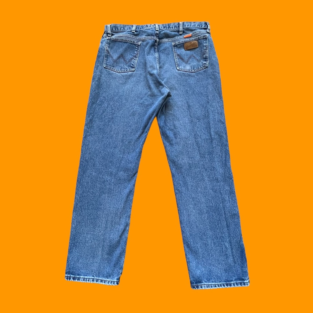 Wrangler FR Jeans Flame Resistant Vintage Workwear Straight Blue Men Sz 40 32